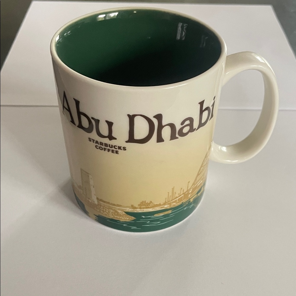 Starbucks Abu Dhabi Mug - Global Icon Series - Cream and Teal